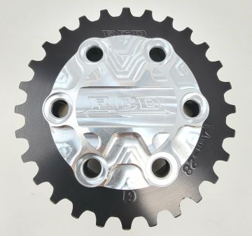 151515-04 RCD Blower Pulley Cover  BILLET   RCD Logo  fits all 6 bolt Beautiful